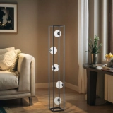 Best Price DIY Home Fixtures Modern Big Decorations Lights Wooden Storage Shelf LED Floor Lamp (3)