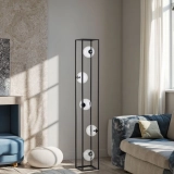 Best Price DIY Home Fixtures Modern Big Decorations Lights Wooden Storage Shelf LED Floor Lamp (4)