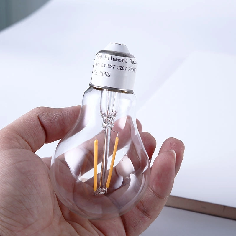 Best Quality A60 Lamp 2W 60 mm Globe clear Led Filament Bulb Lights (5)