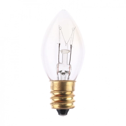 Best Selling C7 E12 E14 E17 1W 2W clear Glass Decoration Incandescent Filament Light Candle Bulb