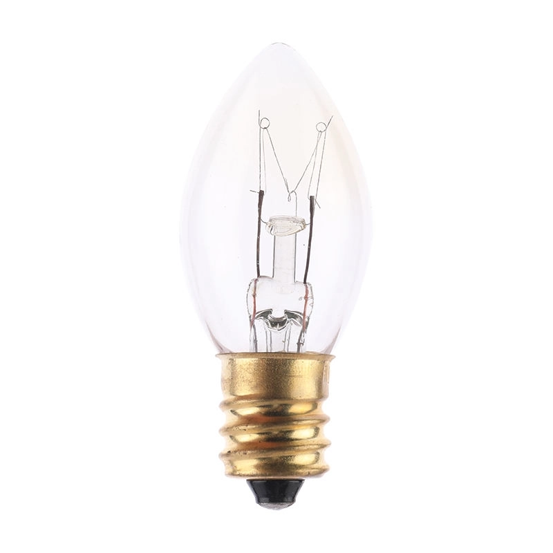 Best Selling C7 E12 E14 E17 1W 2W clear Glass Decoration Incandescent Filament Light Candle Bulb