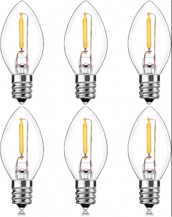 Best Selling Mini C7 LED Edison Bulbs E12 Base Dimmable Warm White Lighting for Home