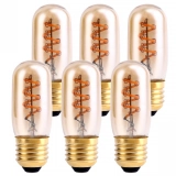 China Cheap Amber Glass E26 E27 2200K 2700K T32 LED Filament Circular Tube Halogen Bulb Poultry Lighting Halogen Bulb