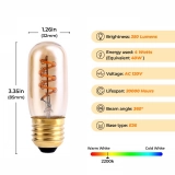 China Cheap Amber Glass E26 E27 2200K 2700K T32 LED Filament Circular Tube Halogen Bulb Poultry Lighting Halogen Bulb (2)