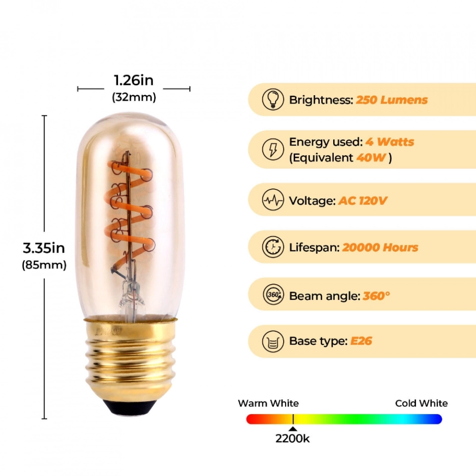 China Cheap Amber Glass E26 E27 2200K 2700K T32 LED Filament Circular Tube Halogen Bulb Poultry Lighting Halogen Bulb (2)
