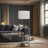 Contemporary Hotel Design Living Room Standing Lampshade Floor Lamps (3)