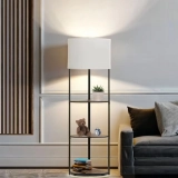 Contemporary Hotel Design Living Room Standing Lampshade Floor Lamps (6)