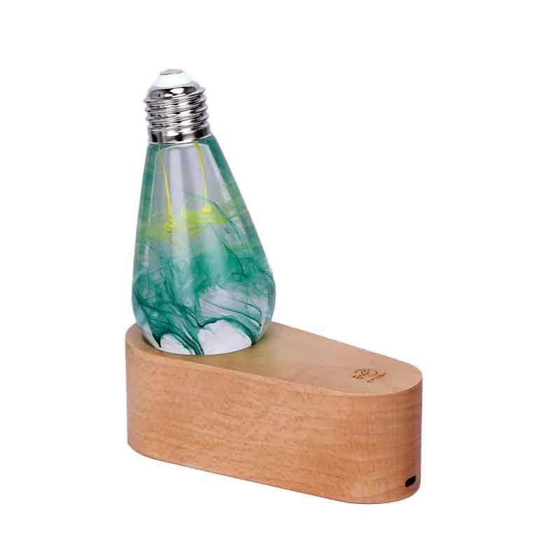 Creative New Type Resin Green Yellow Night Light Art Led Lamp Bulb for Bedroom (4)