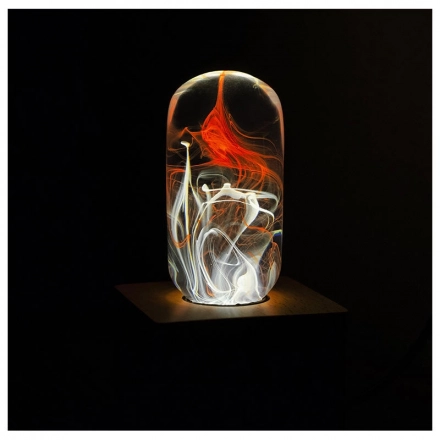 Creative Transparent Aesthetics Poly Resin Ice and Fire Table Lamp Atmosphere Bulb Lighting With Socket Creative Transparent Aesthetics Poly Resin Ice and Fire Table Lamp Atmosphere Bulb Lighting With Socket