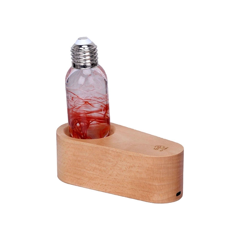 Creative Transparent Aesthetics Poly Resin Ice and Fire Table Lamp Atmosphere Bulb Lighting With Socket (5)