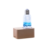 Creative Transparent Poly Resin Clear Aesthetics Blue Atmosphere Directional Radian Lighting LED Lamp Bulb With Socket (6)