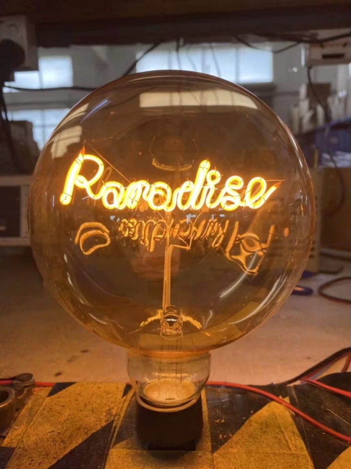 Custom Pattern E27 G125 Retro Glass LED Filament Bulb Dimmable for Weddings Festivals AC220V 110V Incandescent Decorative (5)