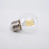 Customized Dimmable clear Glass 2W 4W 6W Warm Light 110V E27 Soft Decoration G40 Led Filament Bulb (4)