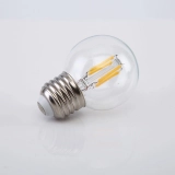 Customized Dimmable clear Glass 2W 4W 6W Warm Light 110V E27 Soft Decoration G40 Led Filament Bulb (6)