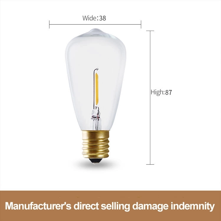 E27 LED Light Bulb ST38 2W 4W 6W 8W Antique Filament Vintage LED Edison Bulbs Led Filament Bulb (3)