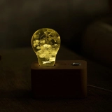 E.P Light Bulb Handmade Resin Led Yellow Hydrangea Bulb for Holiday Gifts Home Coffee Shop Decorations