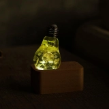 E.P Light Bulb Handmade Resin Led Yellow Hydrangea Bulb for Holiday Gifts Home Coffee Shop Decorations (3)