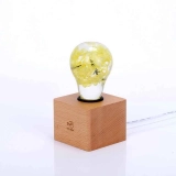 E.P Light Bulb Handmade Resin Led Yellow Hydrangea Bulb for Holiday Gifts Home Coffee Shop Decorations (4)