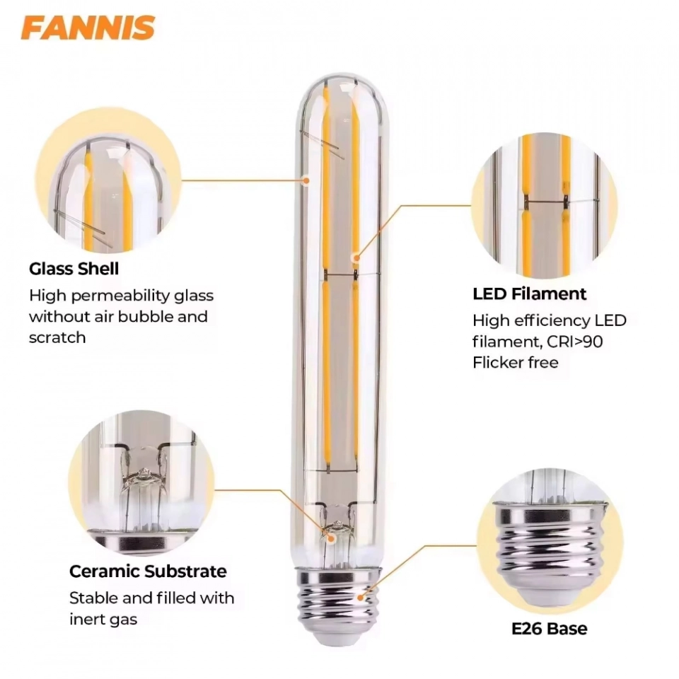 Factory Customized Wholesale E27 220V 360 Degree 30000 Hour T30 2W 4W 6W LED Bent Filament Lamp (3)