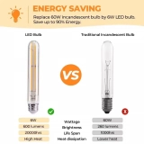 Factory Customized Wholesale E27 220V 360 Degree 30000 Hour T30 2W 4W 6W LED Bent Filament Lamp (5)