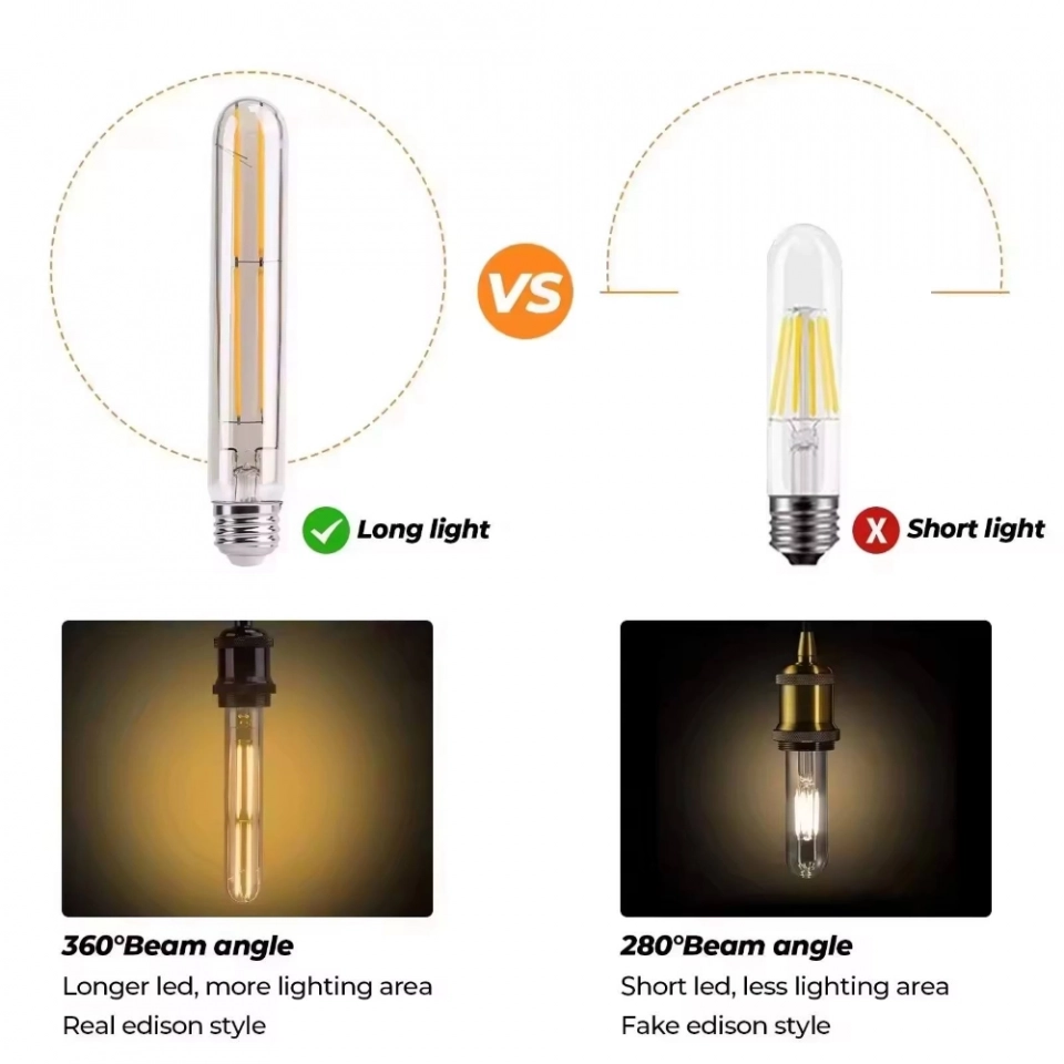 Factory Customized Wholesale E27 220V 360 Degree 30000 Hour T30 2W 4W 6W LED Bent Filament Lamp (6)