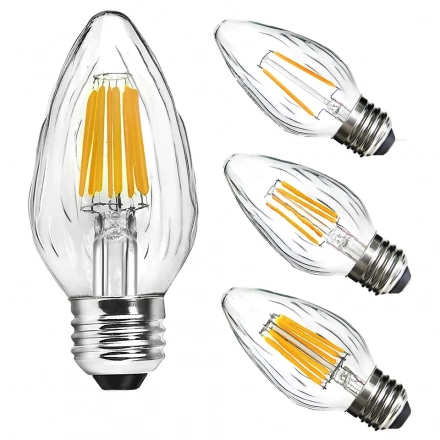Factory Direct F15 Tapered Retro Edison Bulb White Incandescent Warm Lamp Bulb Filament Can Be Used for Led Overhead Lights Factory Direct F15 Tapered Retro Edison Bulb White Incandescent Warm Lamp Bulb Filament Can Be Used for Led Overhead Lights