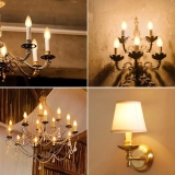 Factory Direct F15 Tapered Retro Edison Bulb White Incandescent Warm Lamp Bulb Filament Can Be Used for Led Overhead Lights (6)