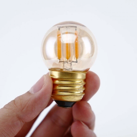 Factory Direct Sale Retro Style G40 2W 4W 6W Amber&Warm White E26 E27 110V Soft Screw Filament LED Bulb Factory Direct Sale Retro Style G40 2W 4W 6W Amber&Warm White E26 E27 110V Soft Screw Filament LED Bulb