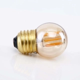 Factory Direct Sale Retro Style G40 2W 4W 6W Amber&Warm White E26 E27 110V Soft Screw Filament LED Bulb (5)