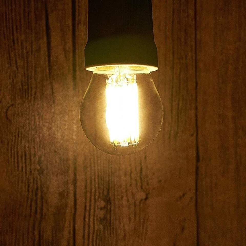 Factory Stock Energy Saving Dimmable G45 Filament Led Bulb Retro Filament Glass Bulb Suitable for Hanging Ceiling Chandeliers (5)