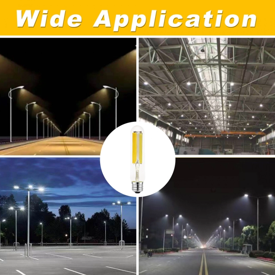 Factory Wholesale T38 21Watt E27 Base Type Clear Glass Cover LED Filament Lights Bulb for Decorating Home (5)