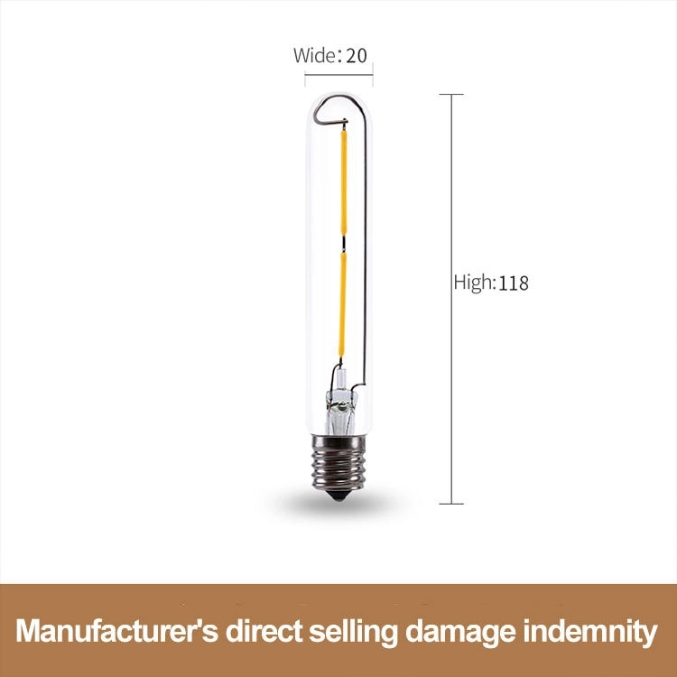 Factory Wholesale Vintage T20 LED Bulbs 2W Tubular Filament LED Bulb Tubular Edison Style LED Filament Bulb (3)