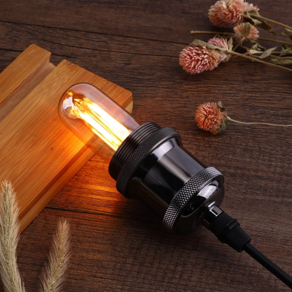 Fannis Authentic Tubular Bulb Filament Dimmable 4W E26 LED Edison Bulb Incandescent Bulb Bedroom Lamp Ceiling (5)