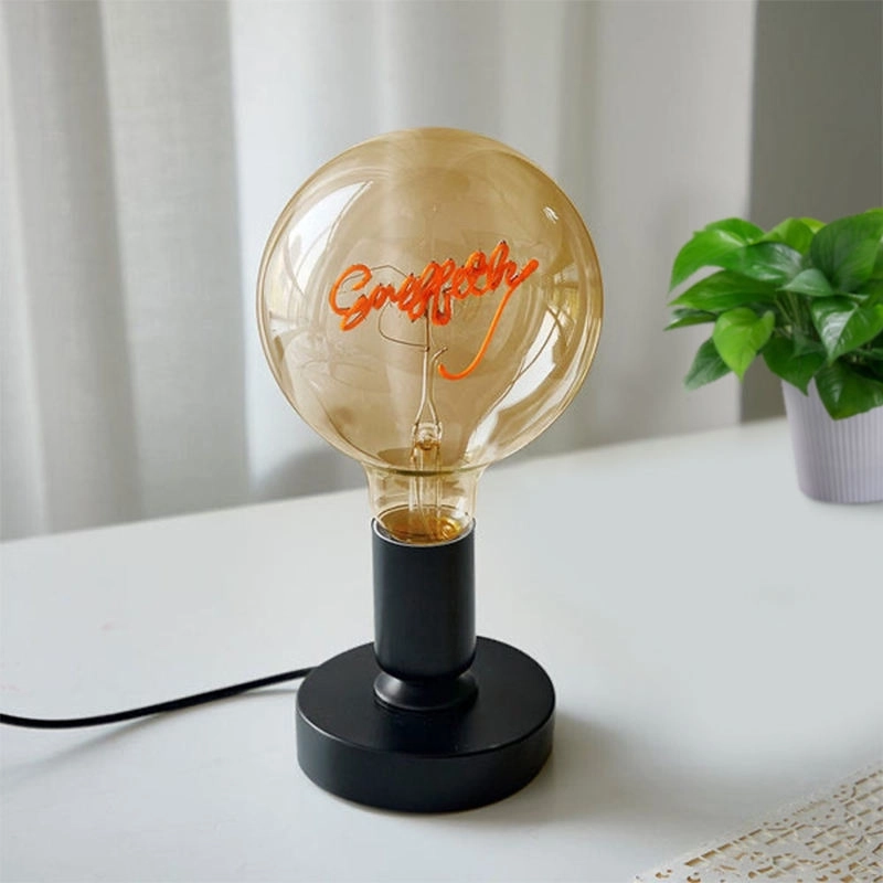Custom Vintage Edison Filament Modeling Lamp Soft Light Bulbs Decorative Warm Yellow Light Led Bulb with Various Lamp Holders (5)