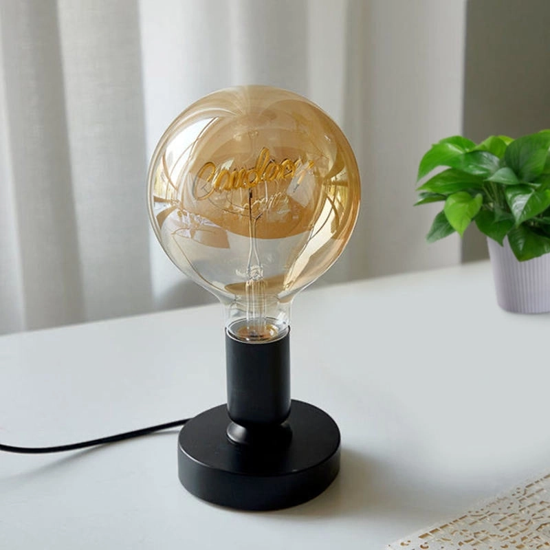 Custom Vintage Edison Filament Modeling Lamp Soft Light Bulbs Decorative Warm Yellow Light Led Bulb with Various Lamp Holders (6)