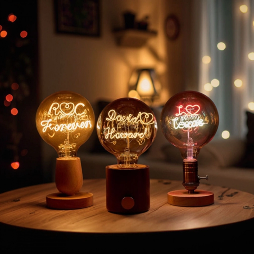 Fannis Customizable G125 LED Filament Warm Bulb Lamp 3W Glass E26/E27 for Decorative for DC/AC Certified ROHS PSE Mother's Day Gift (6)