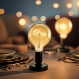 Fannis G125 LED Filament Warm Bulb 3W Glass for E26/E27 Compatible DC/AC/230V Certified RoHS PSE for Christmas Decorative (3)