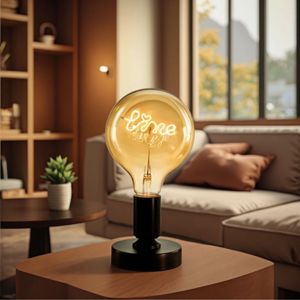 Fannis G125 LED Filament Warm Bulb 3W Glass for E26/E27 Compatible DC/AC/230V Certified RoHS PSE for Christmas Decorative (4)