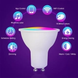 GU10 Smart LED RGBWW Bulb 400 LM High Brightness Dimmable Colour-Changing 64 Scenes WiFi for Bluetooth Alexa Compatible (3)