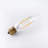 High Quality 220-240V E27 Retro LED Filament Lamp C35 2W Transparent Glass Candle Retro Antique Edison Crystal LED Bulb