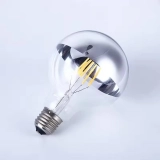 High Quality Edison Globe Bulb G80 Half Silver Reflective G95 Half Silver Mirror Crown LED Filament Bulb (5)