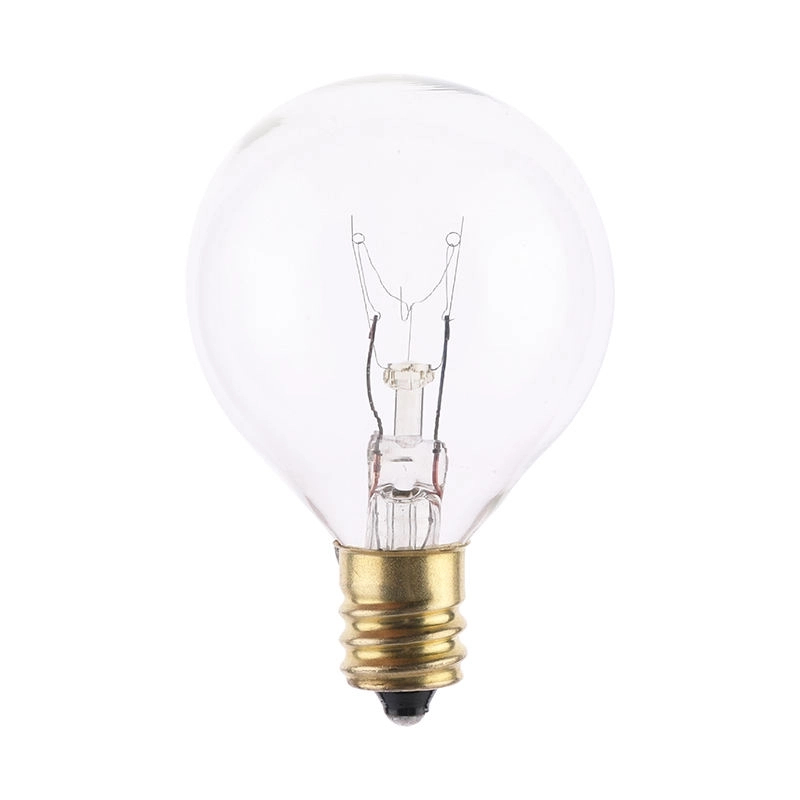 High Quality G40 Small Clear Glass Replacement Round Incandescent Light Bulbs for Patio