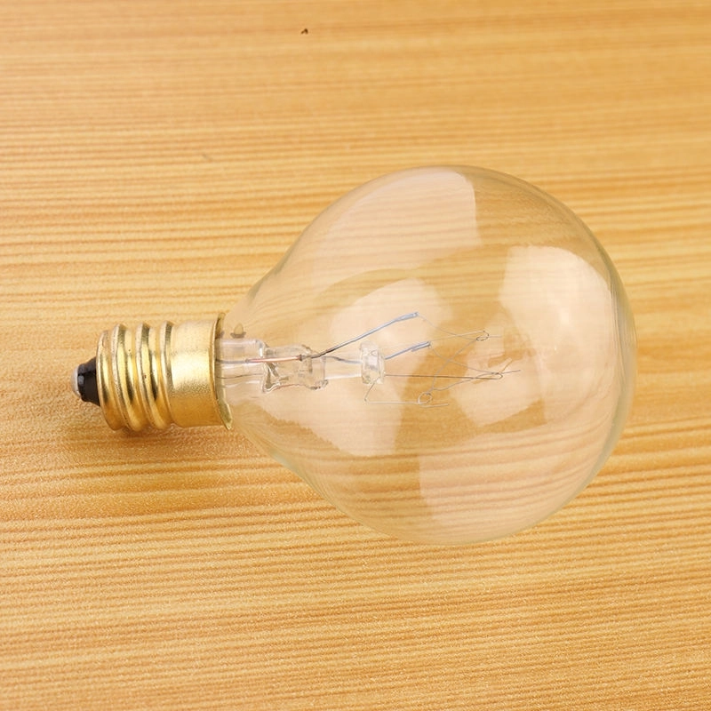 High Quality G40 Small Clear Glass Replacement Round Incandescent Light Bulbs for Patio (6)