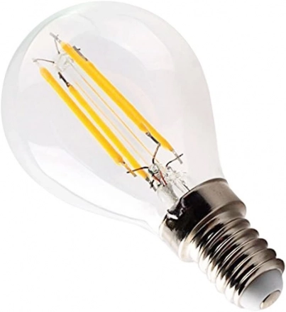 High Selling G45 clear Glass White Incandescent Warm Light 120V E12S Led Ceiling Fan with Intelligent Ceiling Light