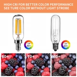 Hot Selling 2W 4W T25 Warm White LED Light Bulb Tube Bulb E14 120V 220V Filament Bulb (5)