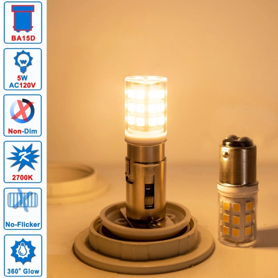 Hot Selling LED Corn Light BA15D Double Contact Point Ceramic Body Bulb (4)