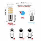 Hot Selling LED Corn Light BA15D Double Contact Point Ceramic Body Bulb (5)