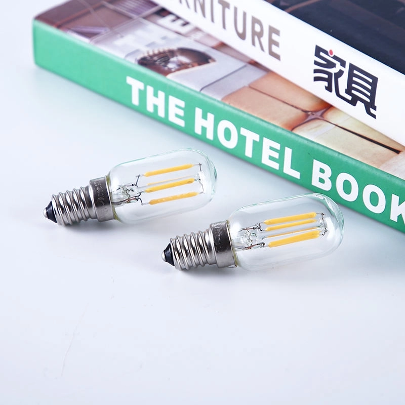 Hot Selling T22 E12 E14 2W 4W High Luminous clear Mini LED Filament Lighting Bulb Lamp (2)