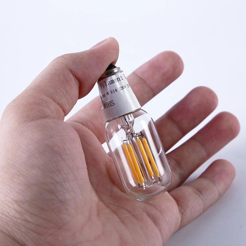 Hot Selling T22 E12 E14 2W 4W High Luminous clear Mini LED Filament Lighting Bulb Lamp (5)