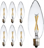 Hot Selling Vintage Edison Candle Bulb Led Glass Chandelier Filament Lamp E12 E27 C32 Bulbs